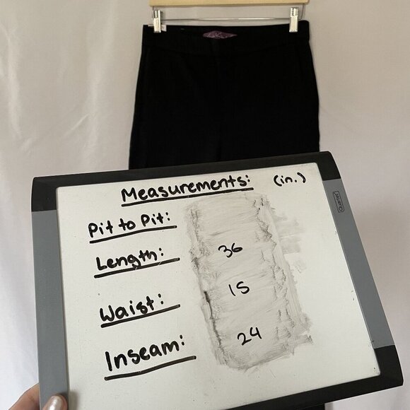 NWT Gloria Vanderbilt Womens Black Trousers M business casual style - Picture 5 of 8